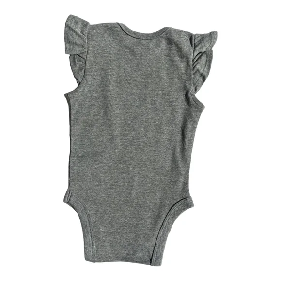 Jumping Beans Girls 6m "Made for Sunny Days" Grey Onesie - Picture 2 of 4
